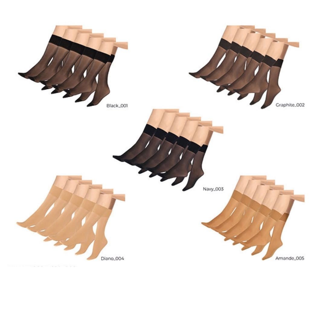 Гольфы Koronowski, 5 пар, 20 ден, прозрачные или 40 ден, нейлоновые, тонкие гольфы до колена, широкий комфортный пояс для женщин, фото №9