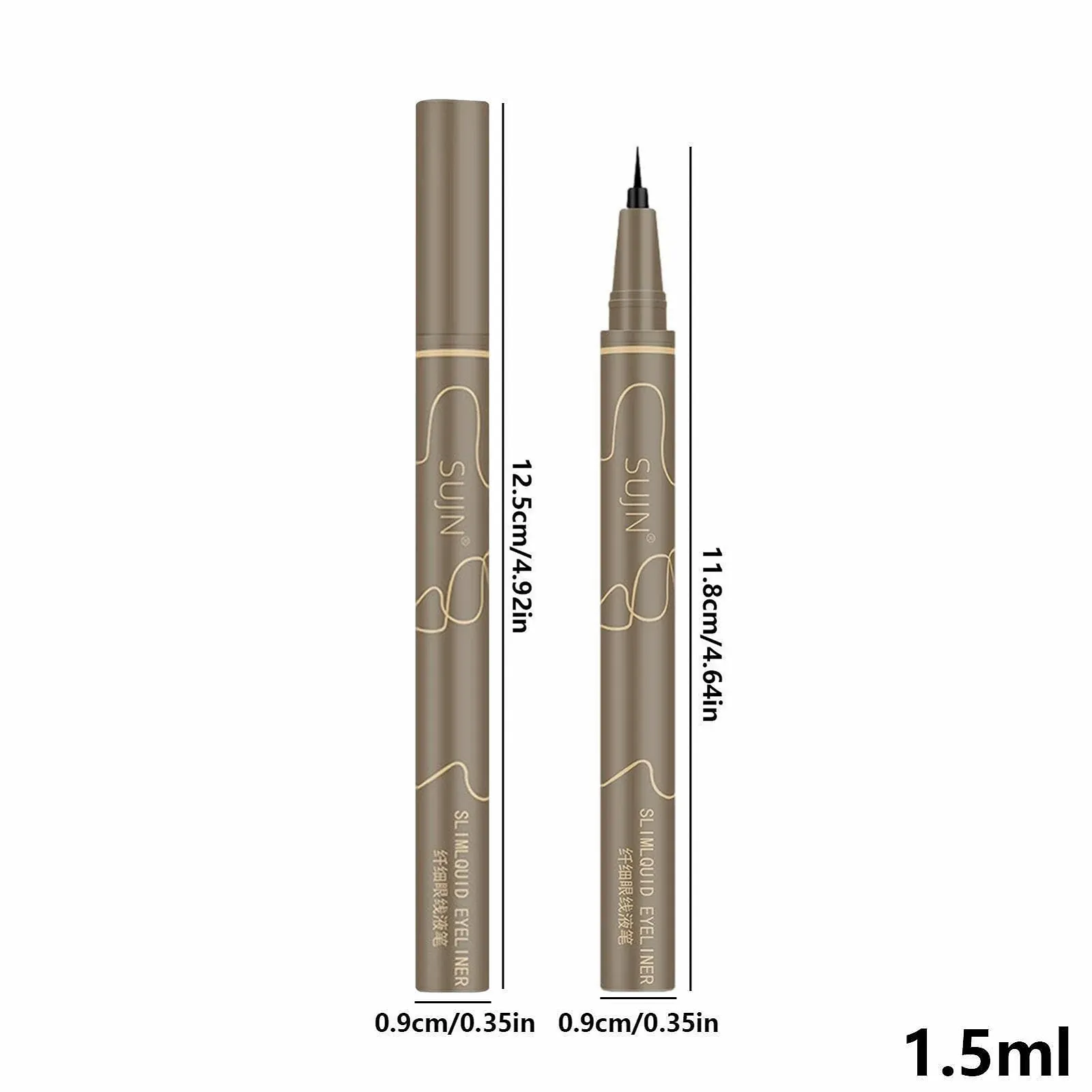 Рідка Підводка для очей Voihamy водостійка, екстраточна, високопігментована, фото №4
