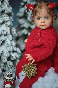 Кукла Anano Reborn Baby Girl Real Look Veins 24 Inch Lifelike Baby Dolls Гибкие руки synthetic.ua - Фото 1