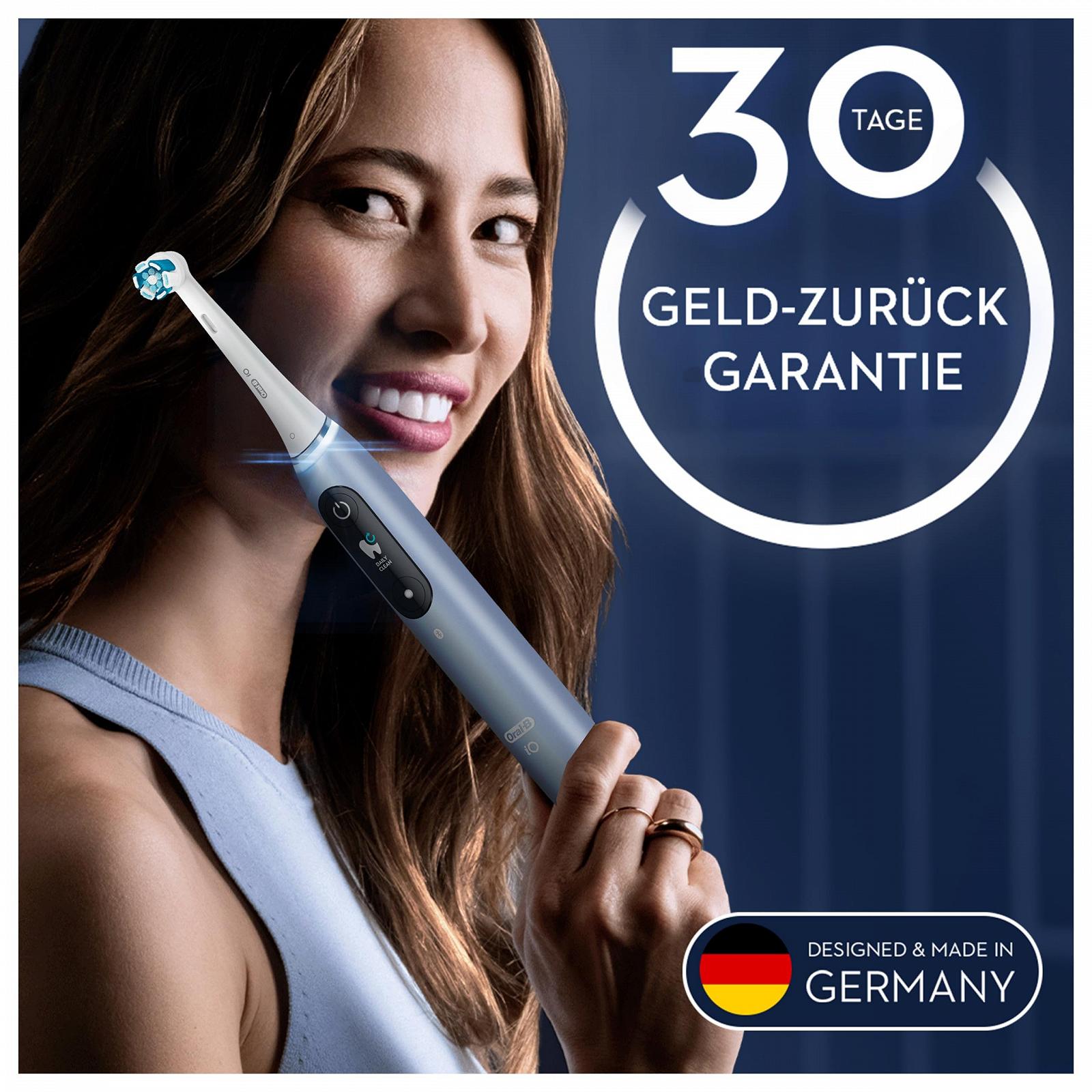 Зубная щетка электрическая Oral-B iO Series 9 Luxe Edition, 7 режимов чистки, магнитная технология и 3D-анализ, цветной дисплей, чехол для зарядки, Aqua Marine, фото №7