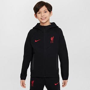 Толстовка Nike Liverpool FC Sportswear Tech FLC FZ для мальчиков synthetic.ua - Фото 1
