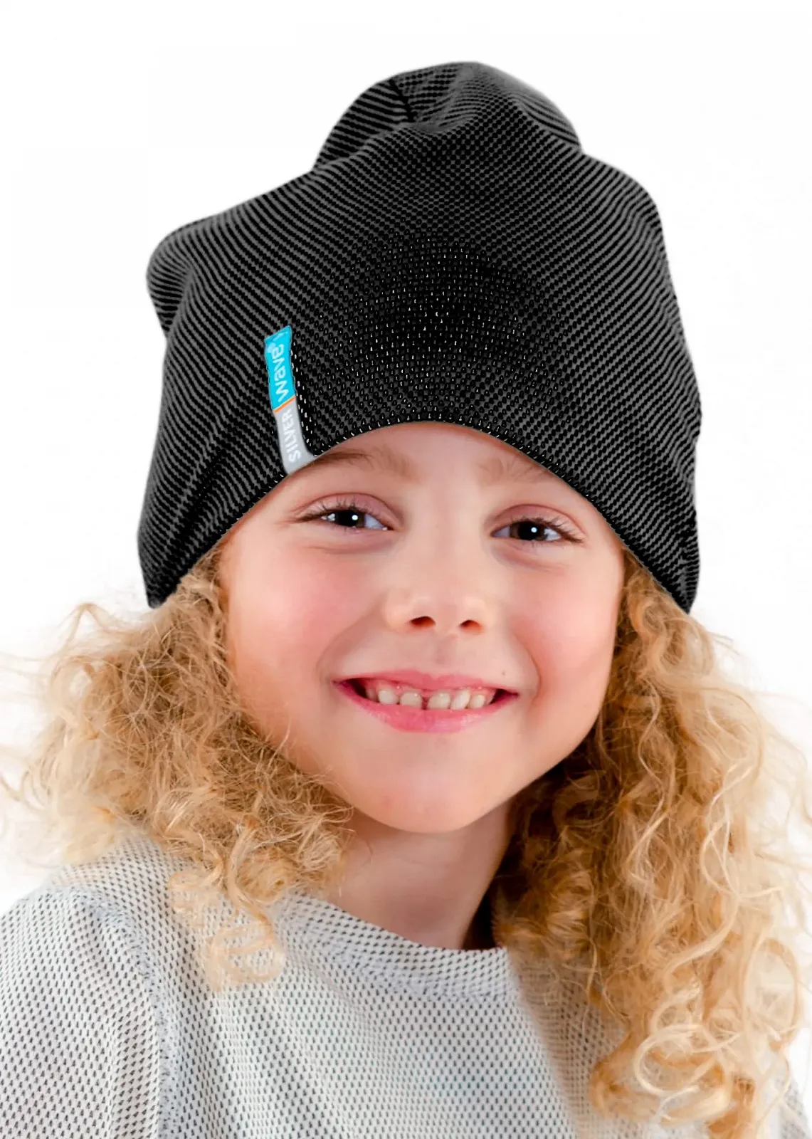 Шапка Silverwave Защита от излучения для девочек Черный, фото №1 Шапка Silverwave Защита от излучения для девочек Черный, фото №1