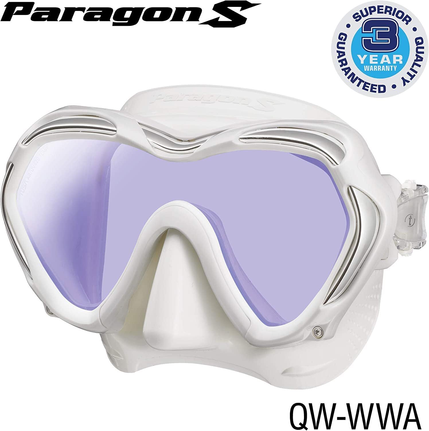 Маска для дайвінгу TUSA Paragon S Однолінзова UV-фільтр Professional (M1007S) Чорний, фото №4