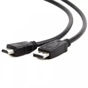 Кабель мультимедийный Display Port to HDMI 1.0m Cablexpert (CC-DP-HDMI-1M) synthetic.ua - Фото 1