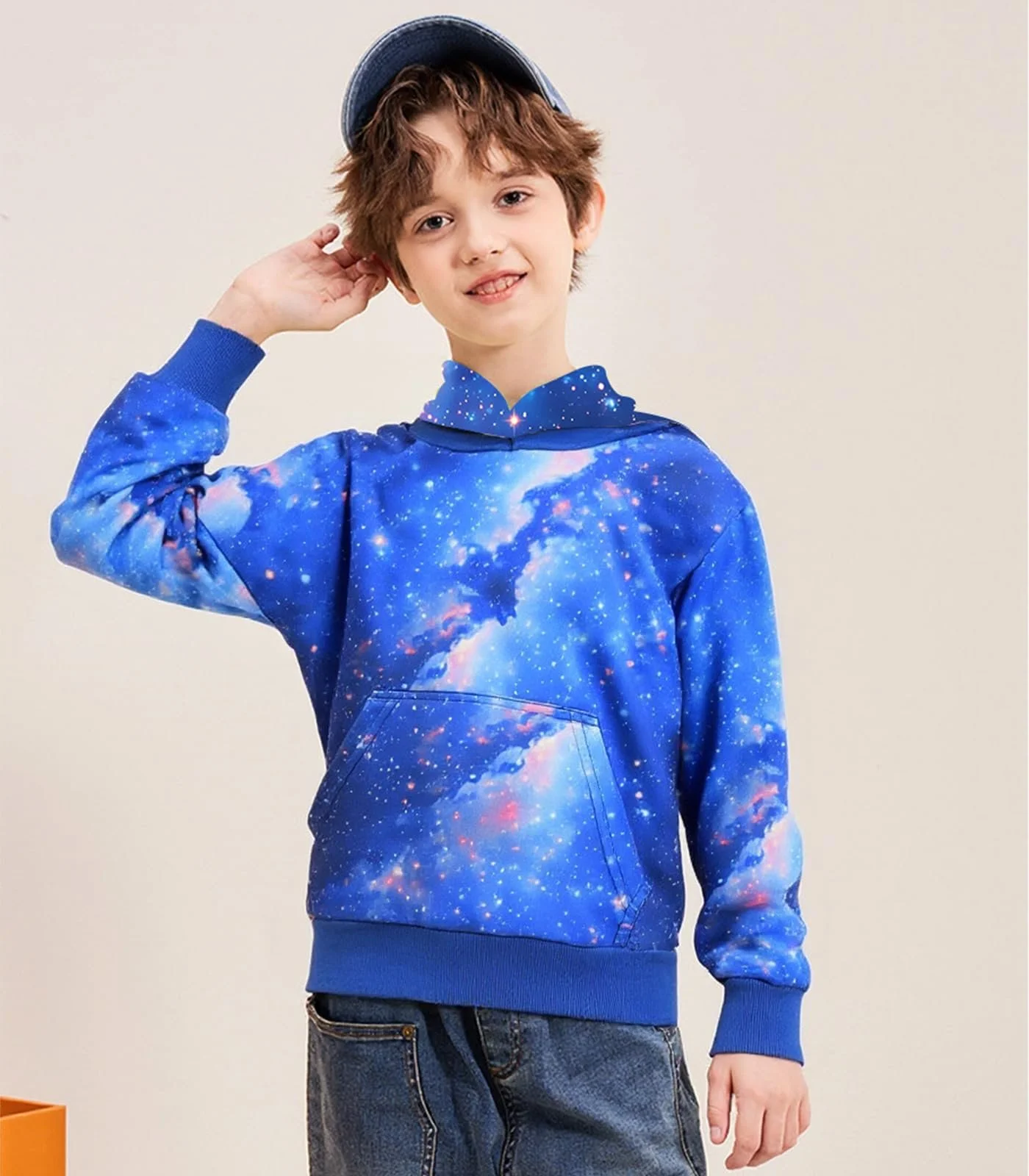 Худи DHASIUE для мальчиков и девочек 3D Детская Толстовка с длинными рукавами и капюшоном Размер 104-134, фото №4