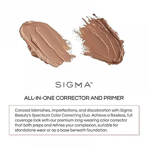 Коректор для обличчя Sigma Beauty Spectrum Colour-Correcting Duo 2-в-1 Коректор і Праймер Medium to Dark synthetic.ua - Фото 1