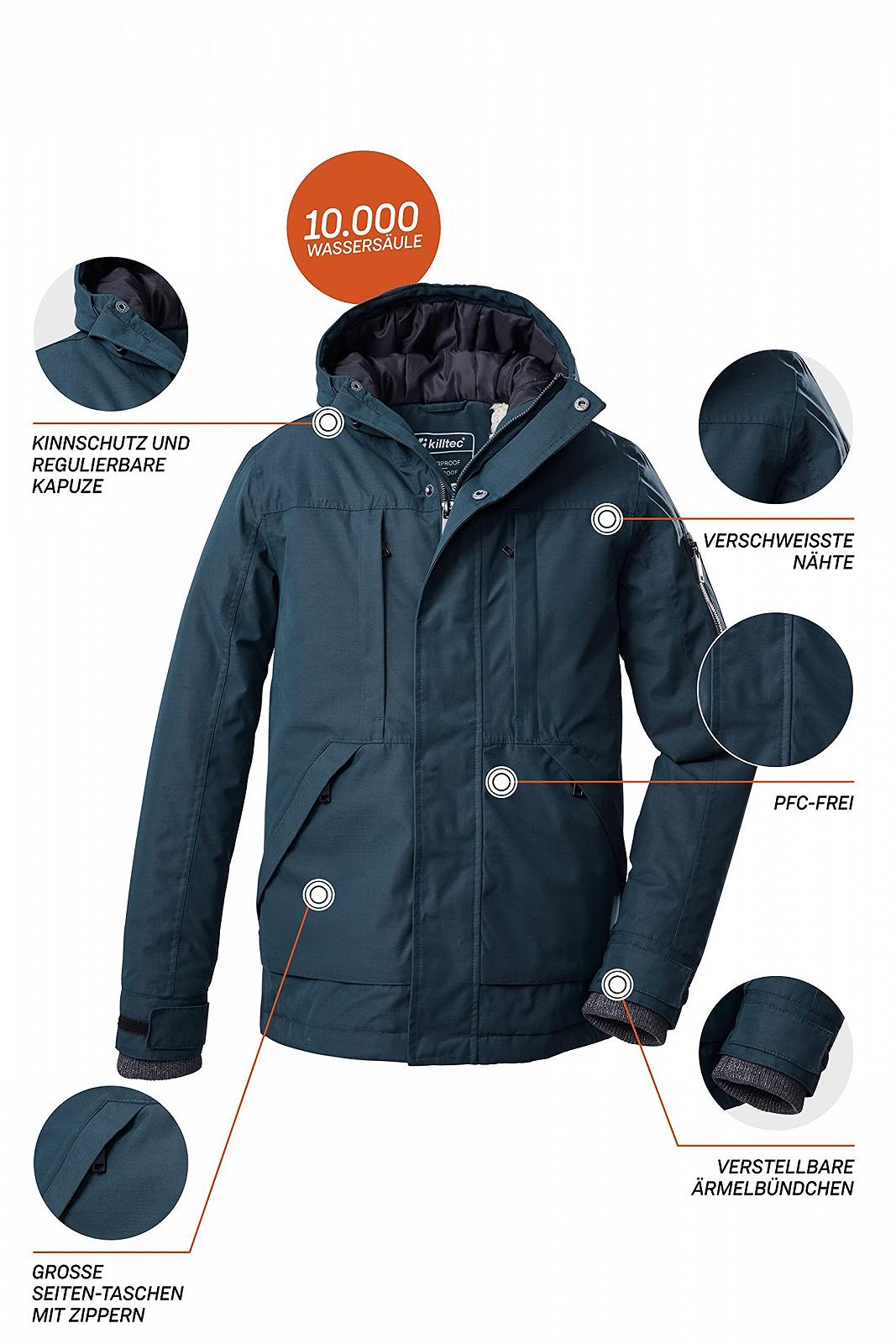 Куртка Killtec Kow 189 Bys Outdoor з капюшоном, фото №3 Куртка Killtec Kow 189 Bys Outdoor з капюшоном, фото №3