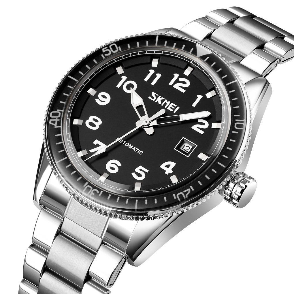 Годинник Skmei 9232SSIBK Silver/Black-steel strap, фото №2