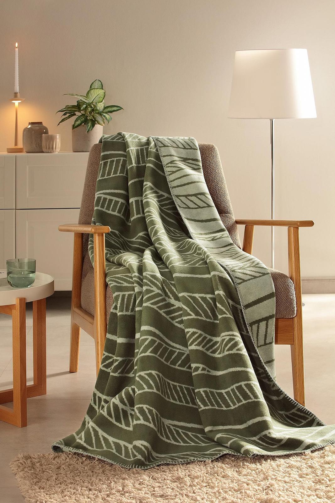 Покривало Villeroy & Boch Willow Зелений оливковий 150 x 200 см, фото №3 Покривало Villeroy & Boch Willow Зелений оливковий 150 x 200 см, фото №3