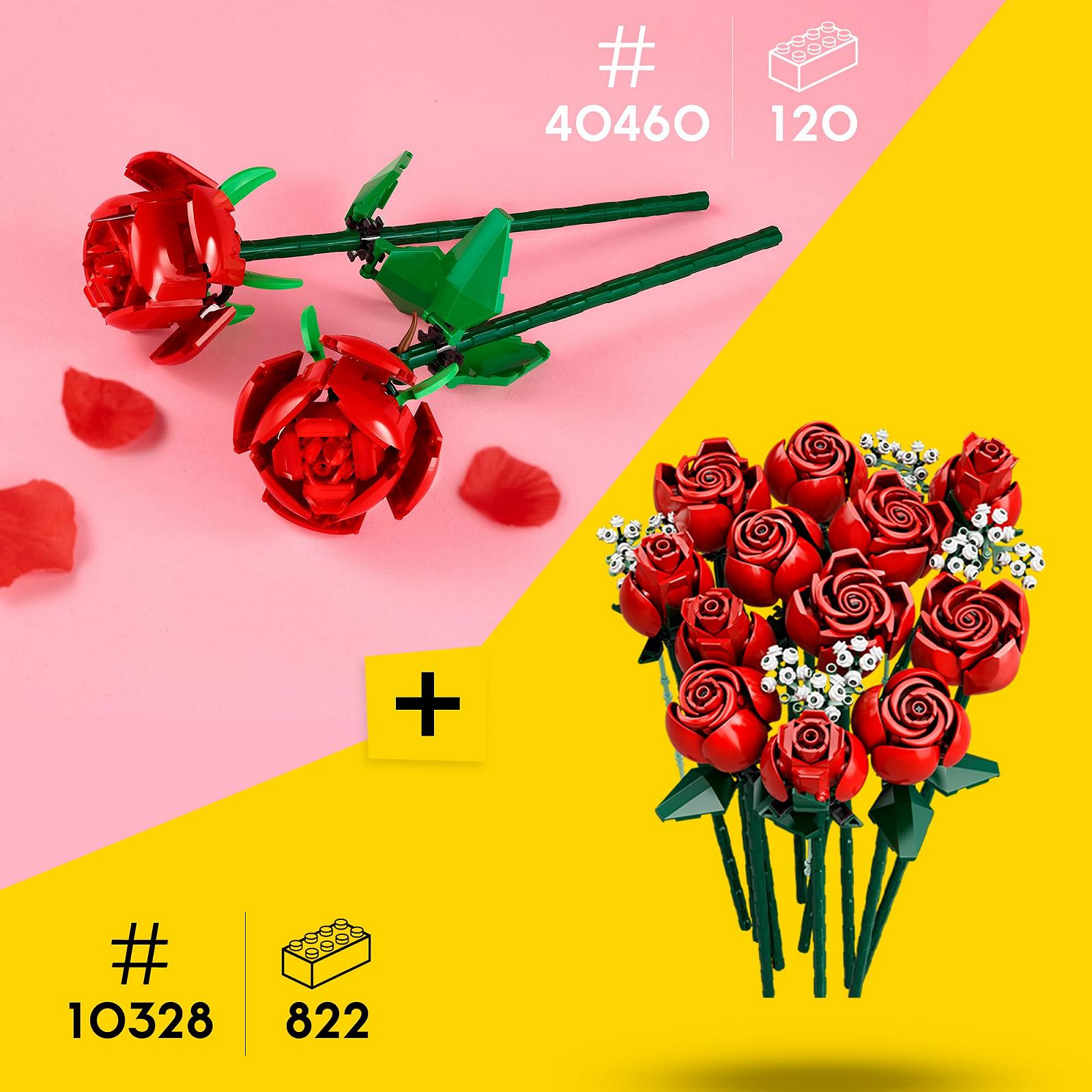 Конструктор Lego Botanical Collection Icons Creator Rose Bouquet Roses 10328 & 40460, фото №2