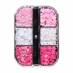 Украшение Цветы из сетки, стальные шарики, аксессуары для маникюра, 6 шт - Фото 1