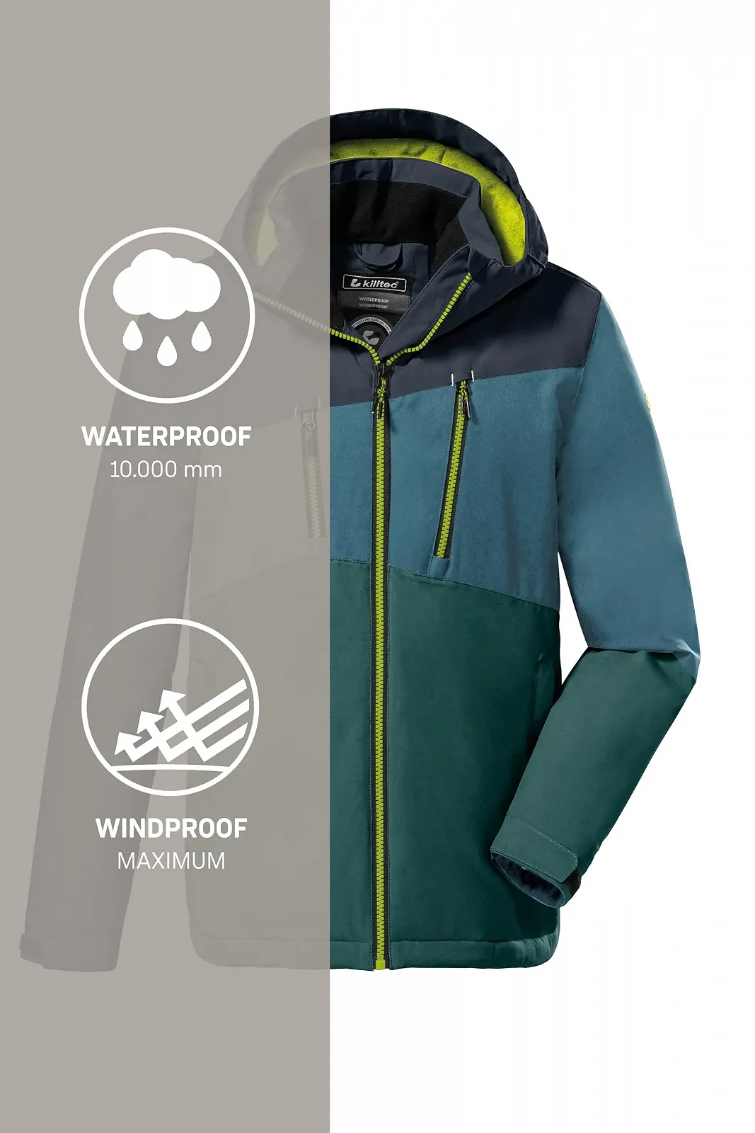 Куртка Killtec Kow 204 Bys Outdoor з капюшоном, фото №6 Куртка Killtec Kow 204 Bys Outdoor з капюшоном, фото №6
