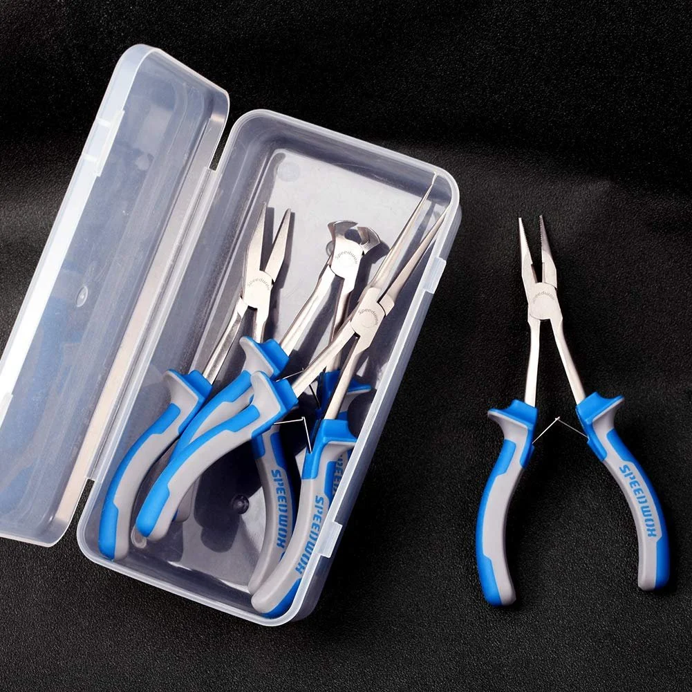 Мини плоскогубцы Speedwox с удлиненными губками, набор из 4 предметов, прецизионные тонкие кусачки для проволоки, плоскогубцы для труднодоступных мест, высокий рычаг для механических работ, фото №3 Мини плоскогубцы Speedwox с удлиненными губками, набор из 4 предметов, прецизионные тонкие кусачки для проволоки, плоскогубцы для труднодоступных мест, высокий рычаг для механических работ, фото №3