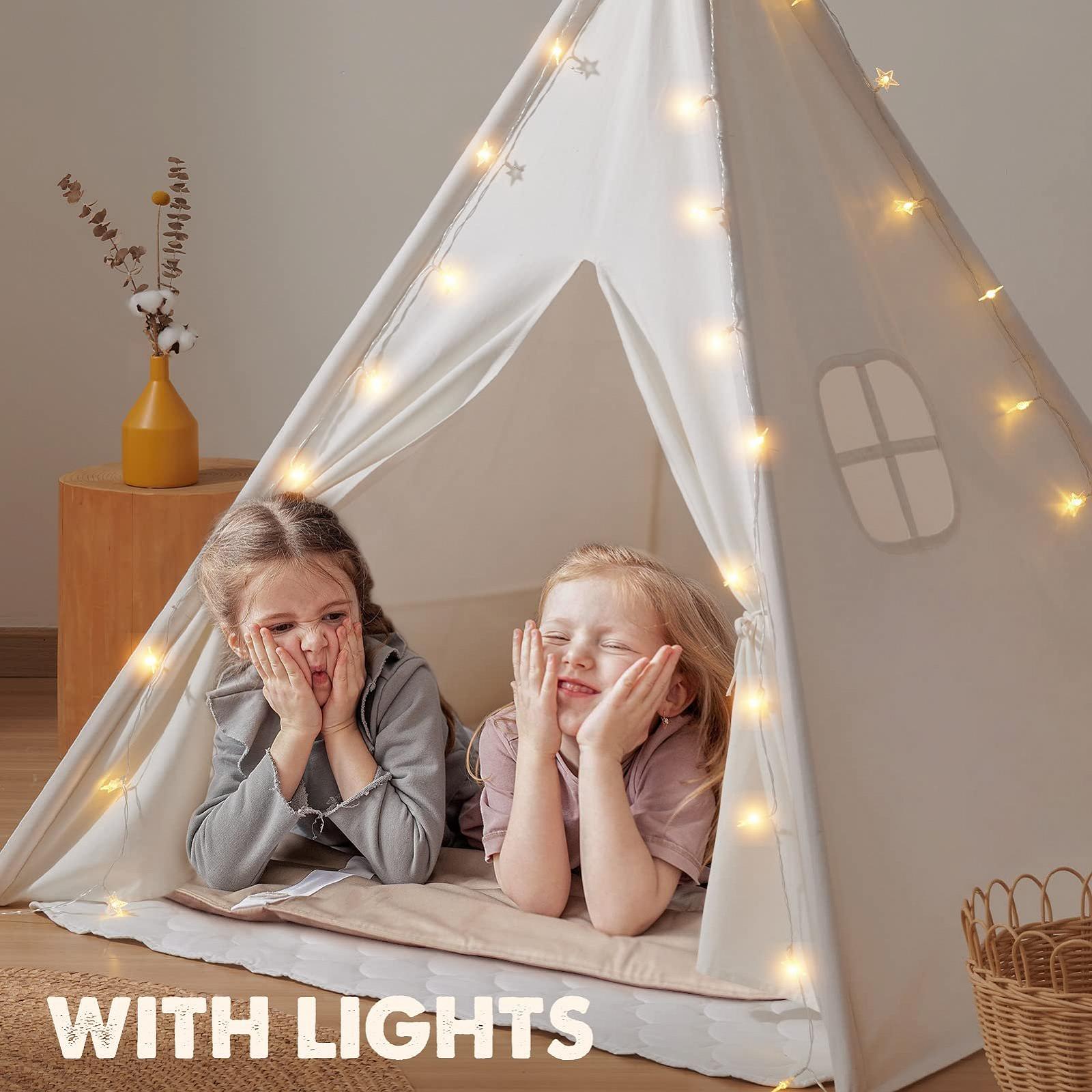 Игровой тент Tipi Tiny Land с сумкой для хранения, детский тент из хлопкового полотна, фото №3