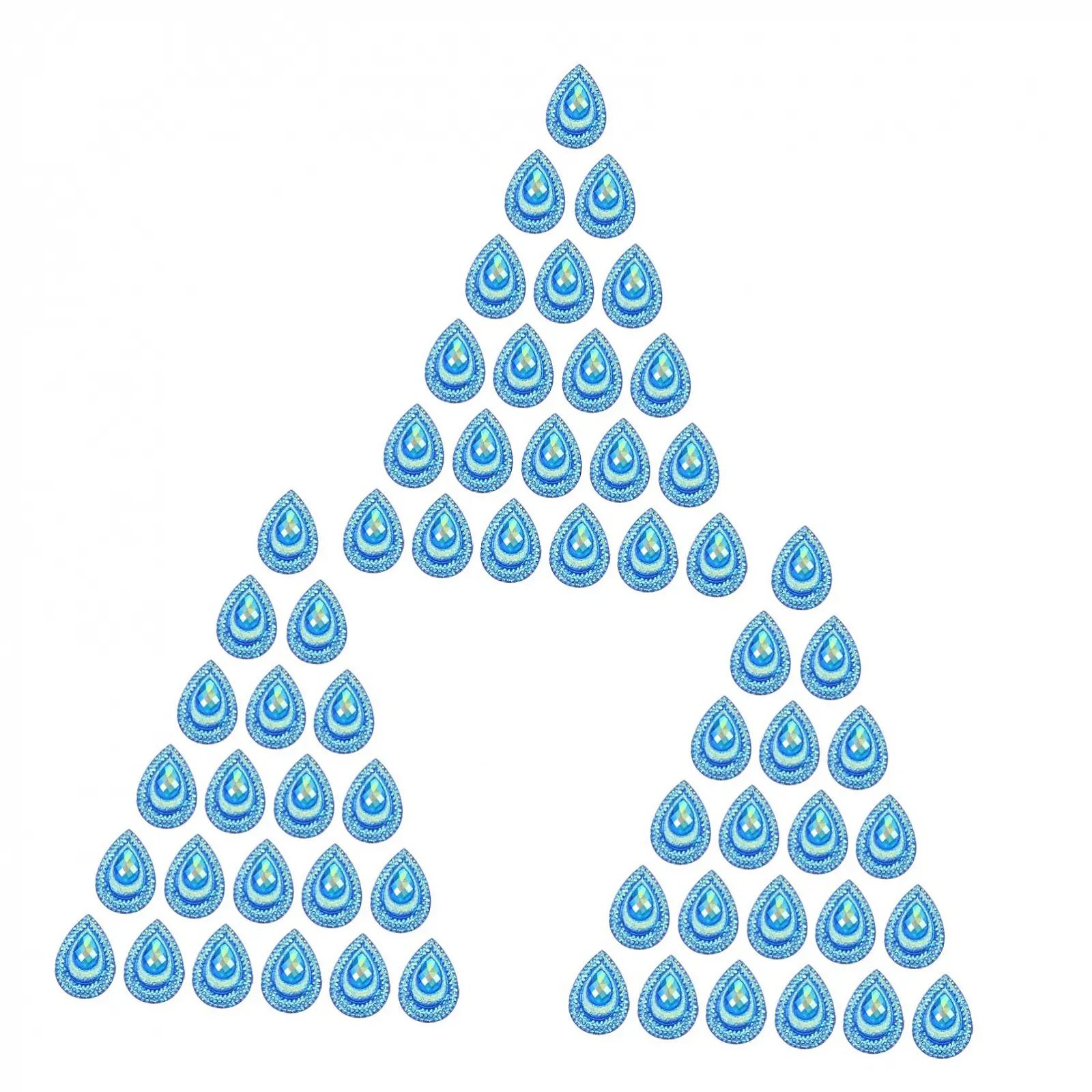 Стрази Крапля SEWACC Peacock, 100 шт., фото №1