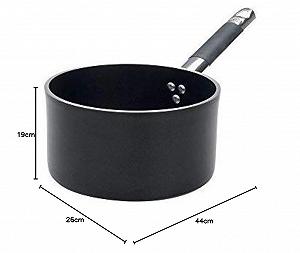 Глубокая кастрюля Pentole Agnelli алюминиевая 24 см 5.6 л черная цена на synthetic.ua - Фото 1 Глубокая кастрюля Pentole Agnelli алюминиевая 24 см 5.6 л черная synthetic.ua - Фото 1