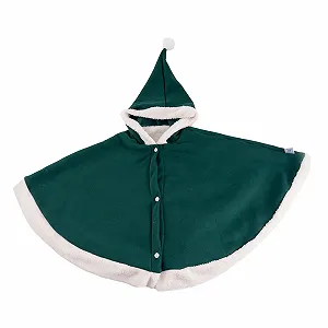 Плащ-накидка с капюшоном для девочки Generisch 2025, рождественская, зимняя одежда - Фото 1