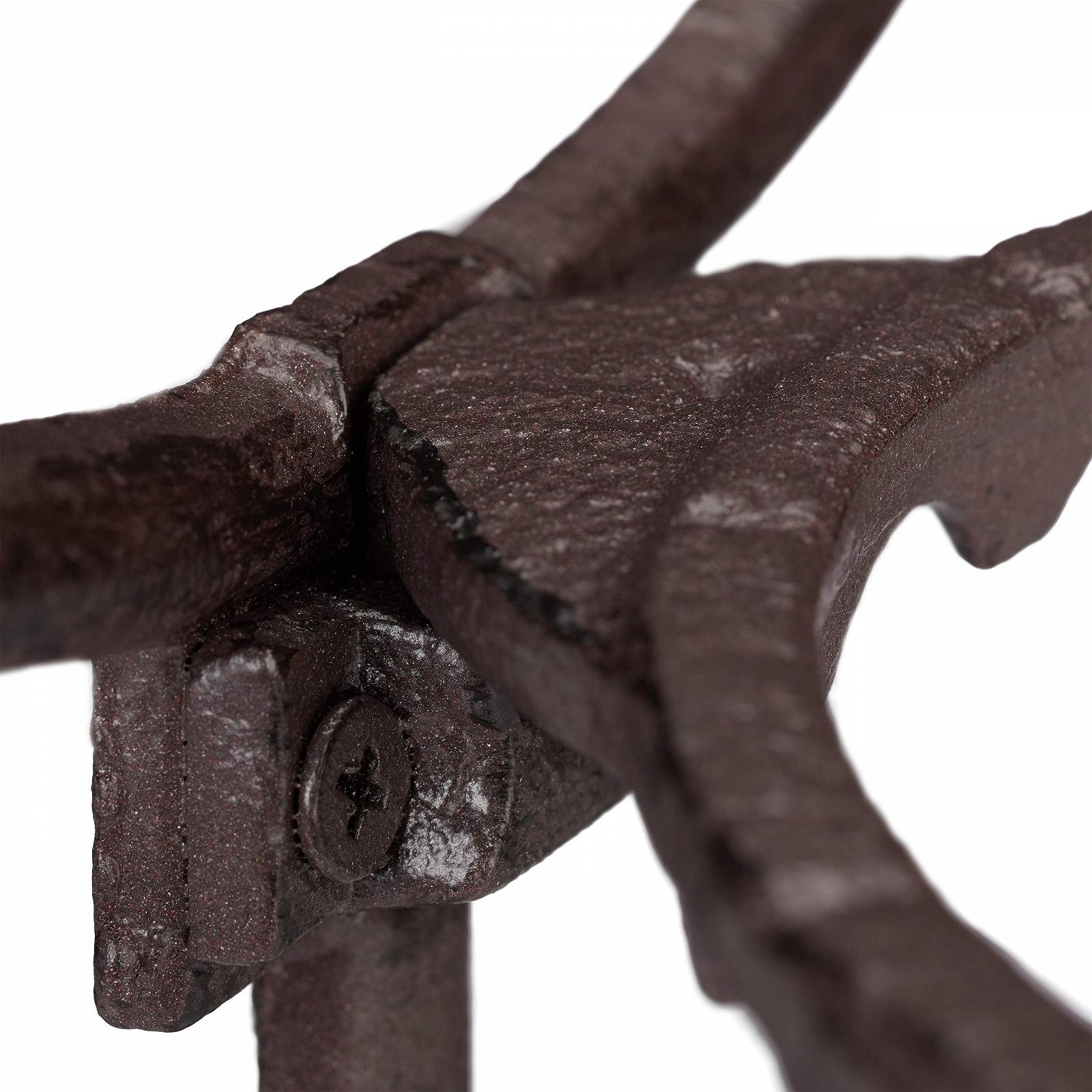 Настінний тримач для квітів Relaxdays Unicycle Чавунний Декоративний Темно-коричневий 13 см, фото №6