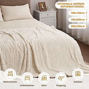 Покривало Cuddly Fluffy для 4 сезонів, М'яке флісове покривало synthetic.ua - Фото 1