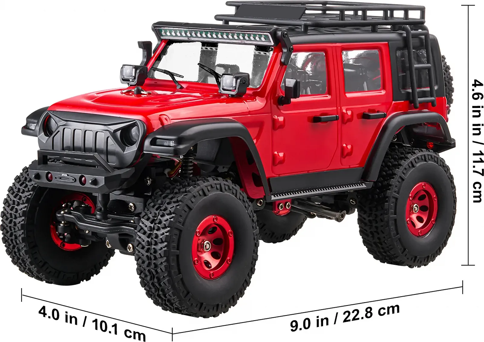 Радіокерований позашляховик VEVOR 1:24 4WD, фото №12