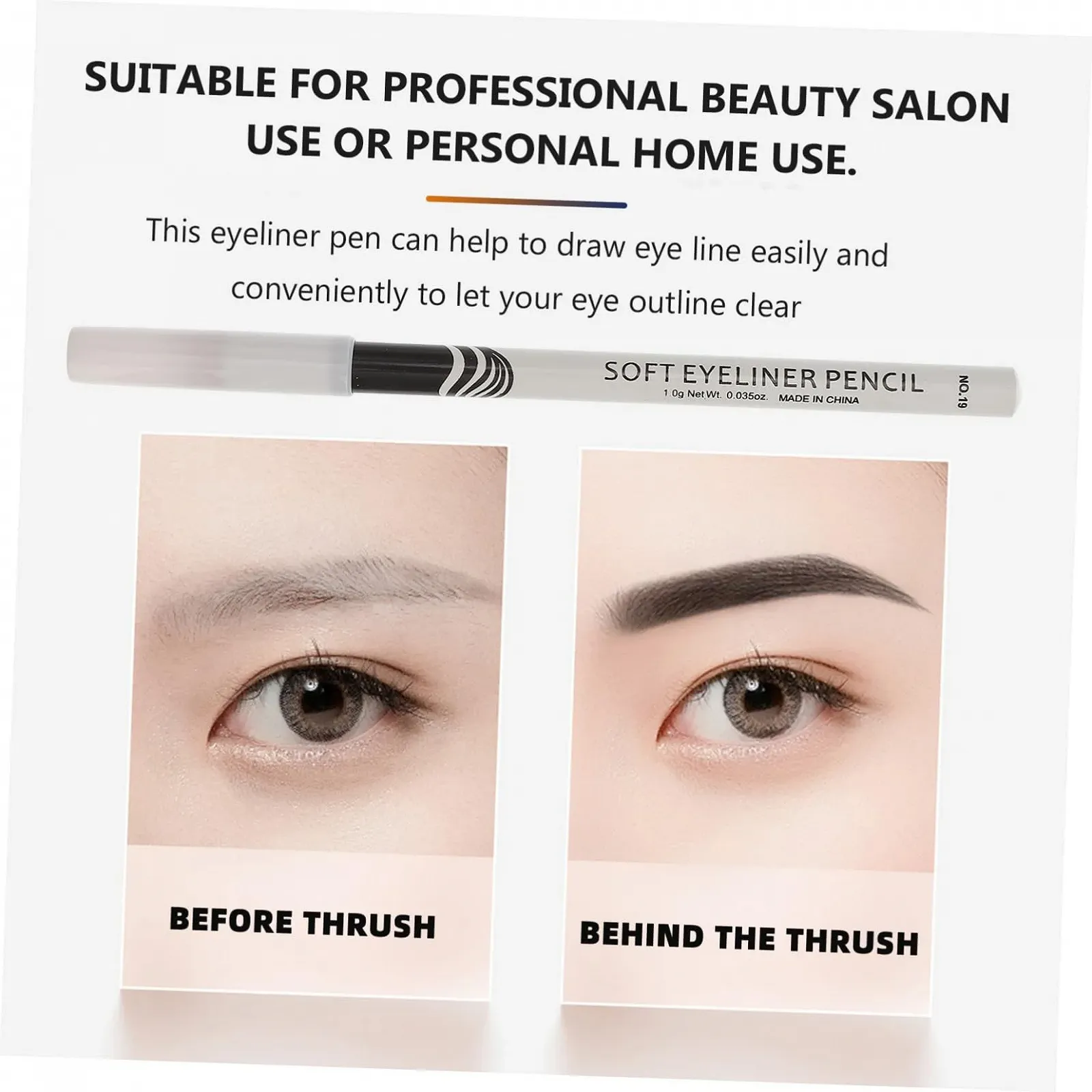 Олівець для очей FOMIYES Silkworm Водостійкий Білий, фото №6