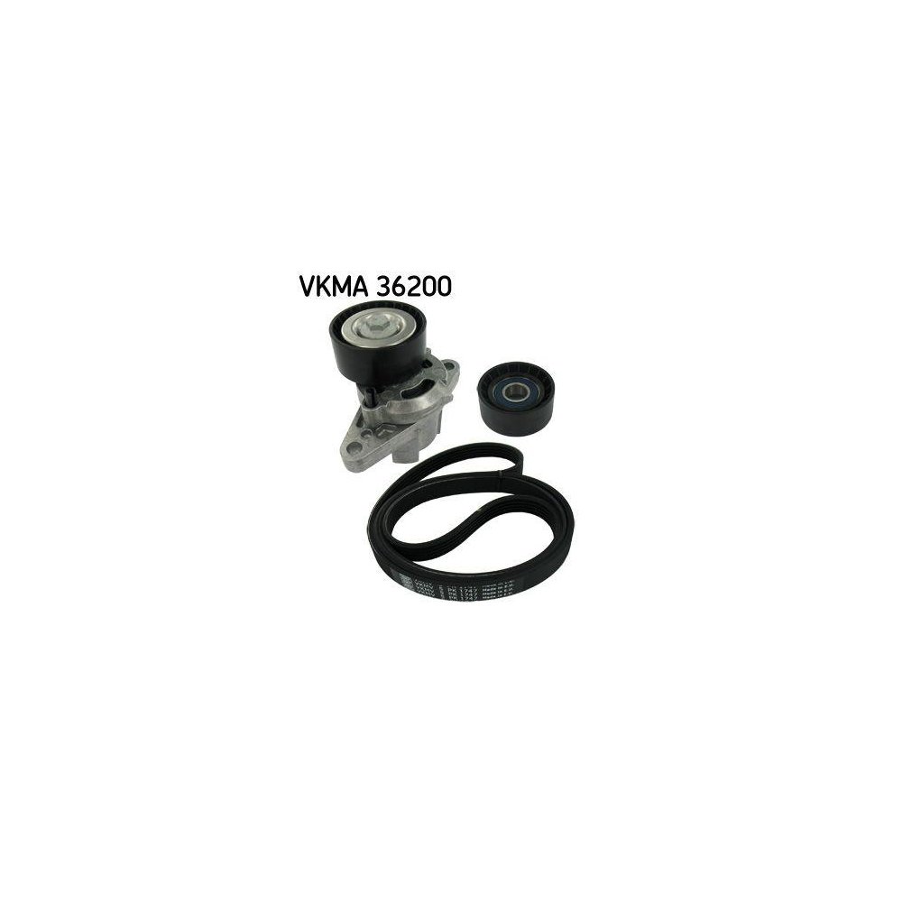 Комплект поликлинового ремня SKF VKMA 36200 для FORD MERCEDES-BENZ MITSUBISHI NISSAN, фото №1
