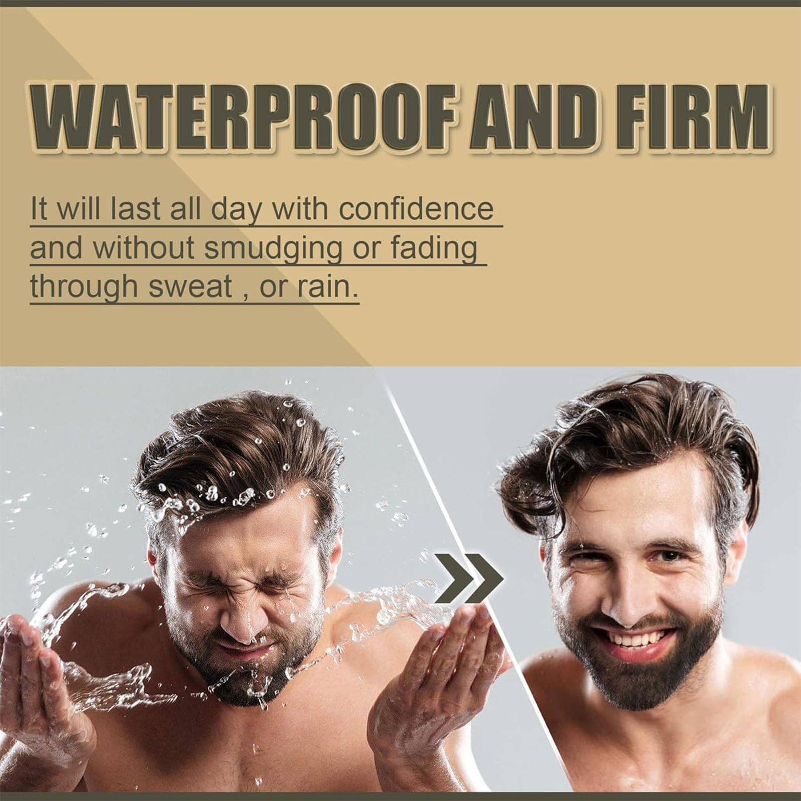 Карандаш для бровей и бороды 4 Points Multi Use Waterproof 4 Points Eyebrow Beard Pen Filler and Brush Beard Pen Filler для мужчин, фото №7