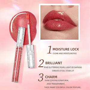 Блиск для губ Booster Cosmetics Classic Стійкий Гладкий М'який Колір Pink, 2.1 мл synthetic.ua - Фото 1