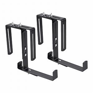 Підвісні кашпо для перил 2 шт Регульовані Чорні - Фото 1