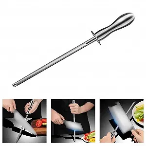 Мусат із нержавіючої сталі 304 ергономічний високопродуктивний 304 Edelstahl synthetic.ua - Фото 1