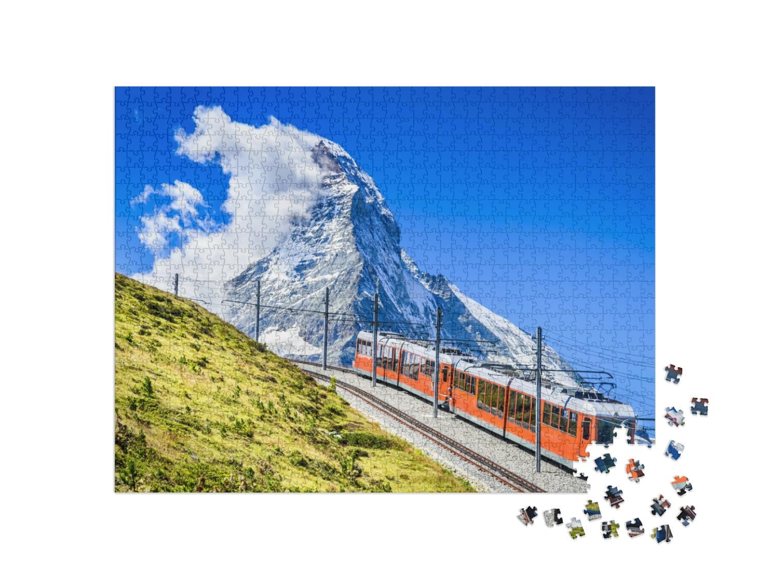 Пазл puzzleYOU Swiss Puzzle Collection Железная дорога Горнерграт на Маттерхорне, Швейцария 1000 элементов, фото №2