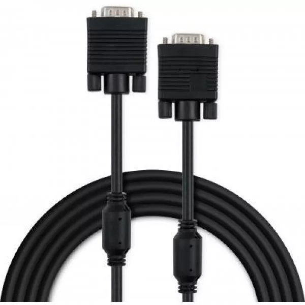 Кабель мультимедийный VGA 10.0m ferrits Vinga (VCPVGAF10BK), фото №2