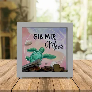 Скарбничка Gib Mir Sea Рамка Дерев'яна Море та черепаха synthetic.ua - Фото 1