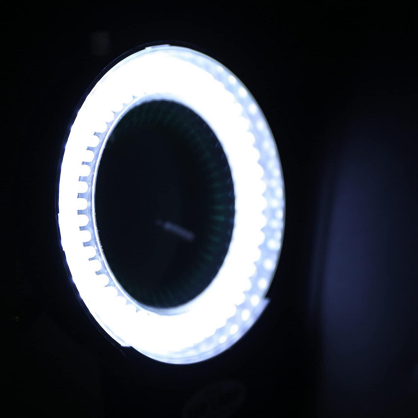 Кольцевая лампа для микроскопа 144 LED регулируемая 0-100%, фото №8