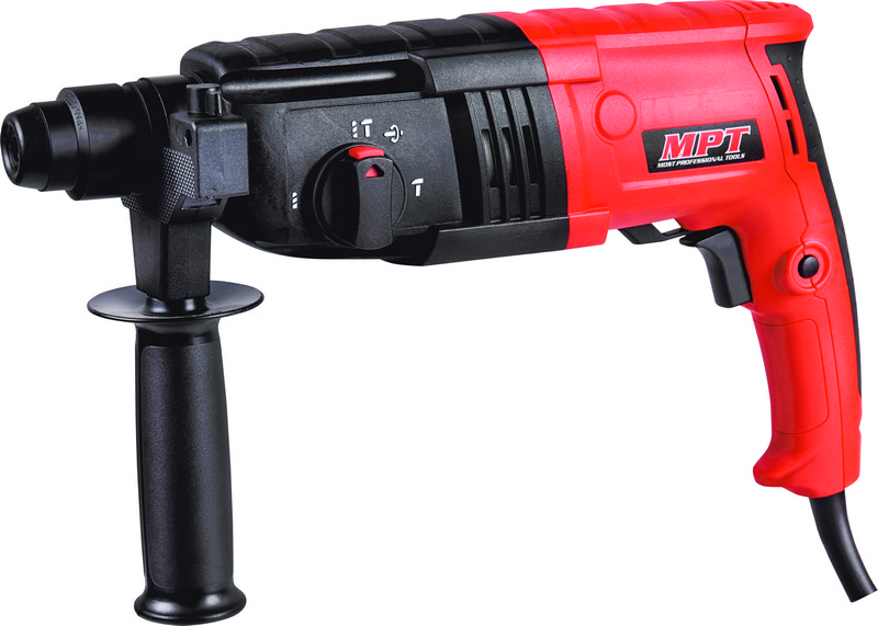 Перфоратор MPT SDS-PLUS 24 мм 680 Вт 870 об/хв 4850 уд/хв 2.15 Дж 3 режими аксесуари 5 шт кейс MRHL2407, фото №1