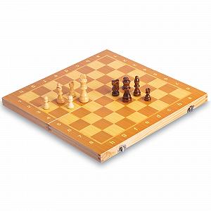 Шахматы настольная игра деревянные на магнитах SP-Sport W6704 39смx39см - Фото 1