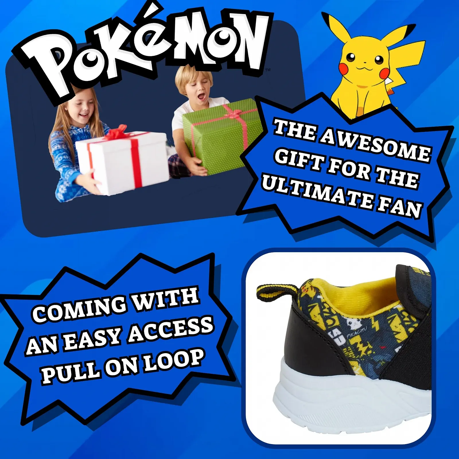 Кроссовки Pokemon Pikachu Детские для мальчиков, фото №5