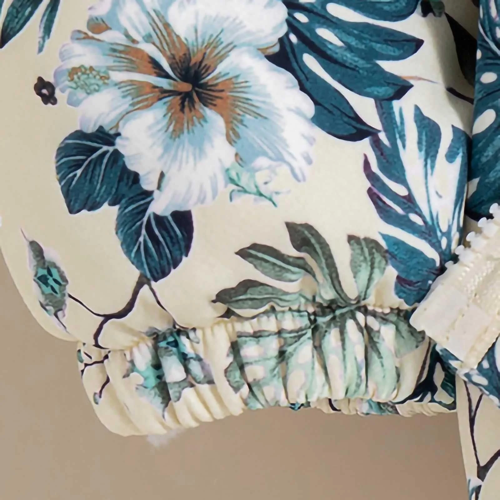 Куртка стьобана SYDUZAX для дівчат-підлітків, квітковий принт, фото №6