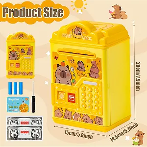 Скарбничка Capibala електронна музична з відбитком пальця та карткою synthetic.ua - Фото 1