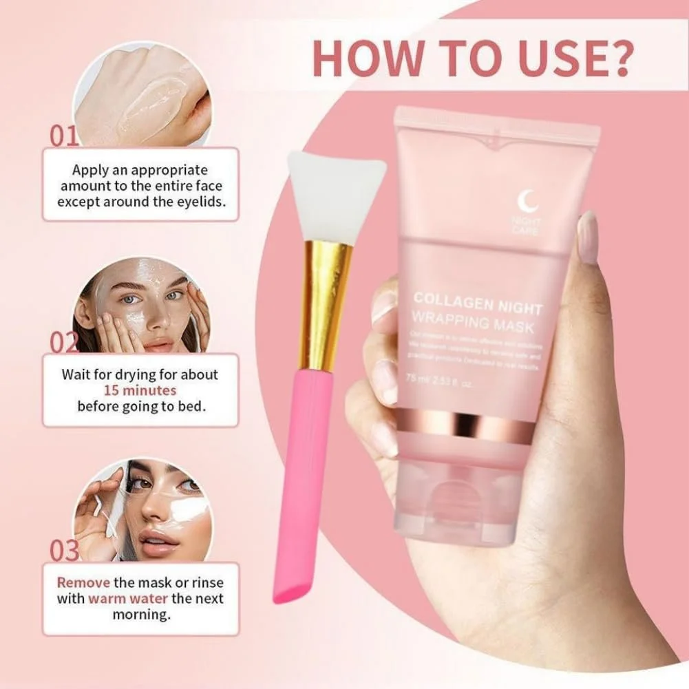 Маска Нічна Collagen, 2 шт, фото №6