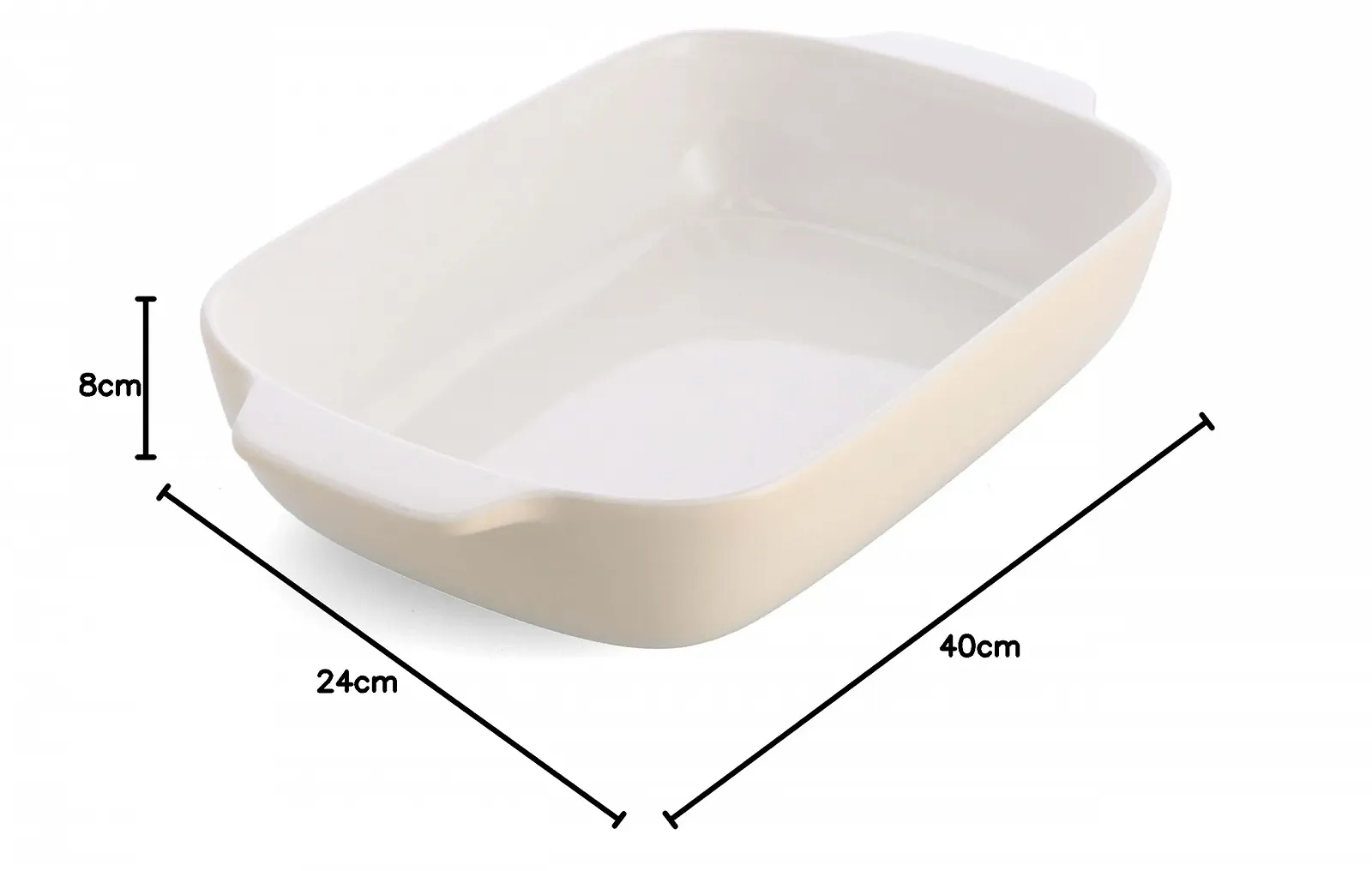 Форма для запекания KitchenAid Stoneware прямоугольная керамическая с бамбуковой крышкой 32 см / 3.8 л Миндальный крем, фото №8 Форма для запекания KitchenAid Stoneware прямоугольная керамическая с бамбуковой крышкой 32 см / 3.8 л Миндальный крем, фото №8