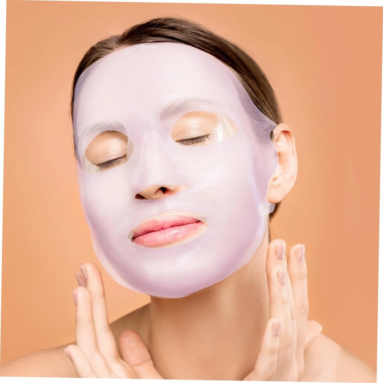 Багаторазова маска для обличчя WRITWAA, частково прозора для догляду за шкірою, фото №5