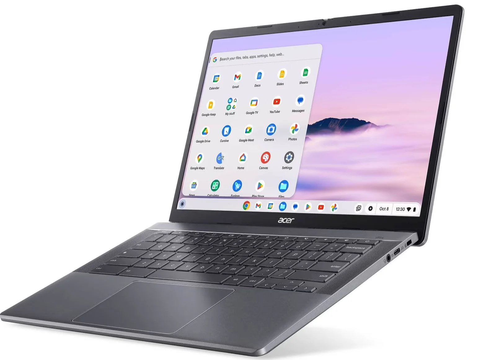 Ноутбук 14" Acer Chromebook Plus 514 (CB514-3H-R165) AMD Ryzen 3 7320C RAM 8GB eMMC 128GB 12год батарея ChromeOS (UKR), фото №5