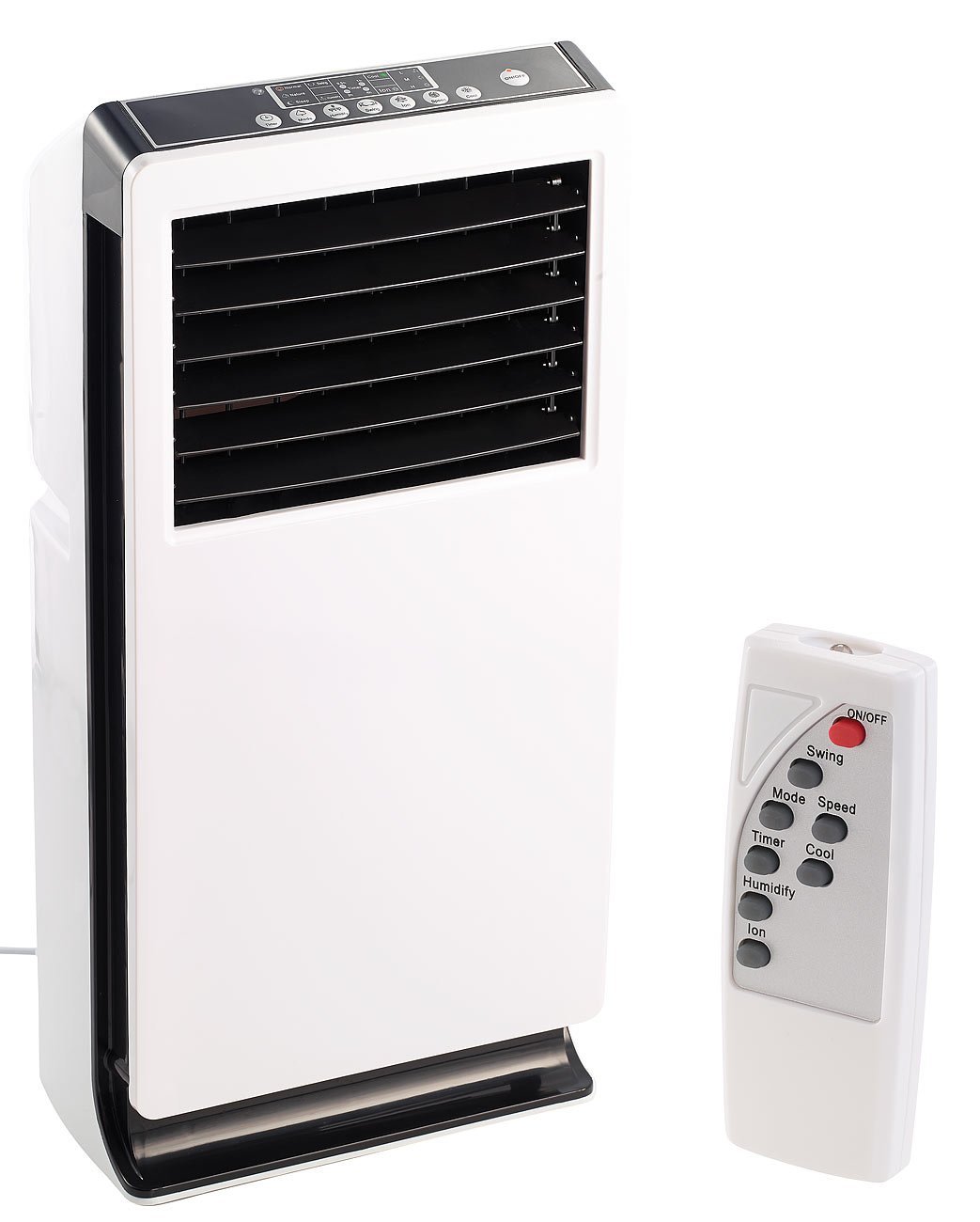 Випарювальний повітроохолоджувач Sichler Haushaltsgeräte LW 440 65 Вт Іонізатор Біло-чорний, фото №1