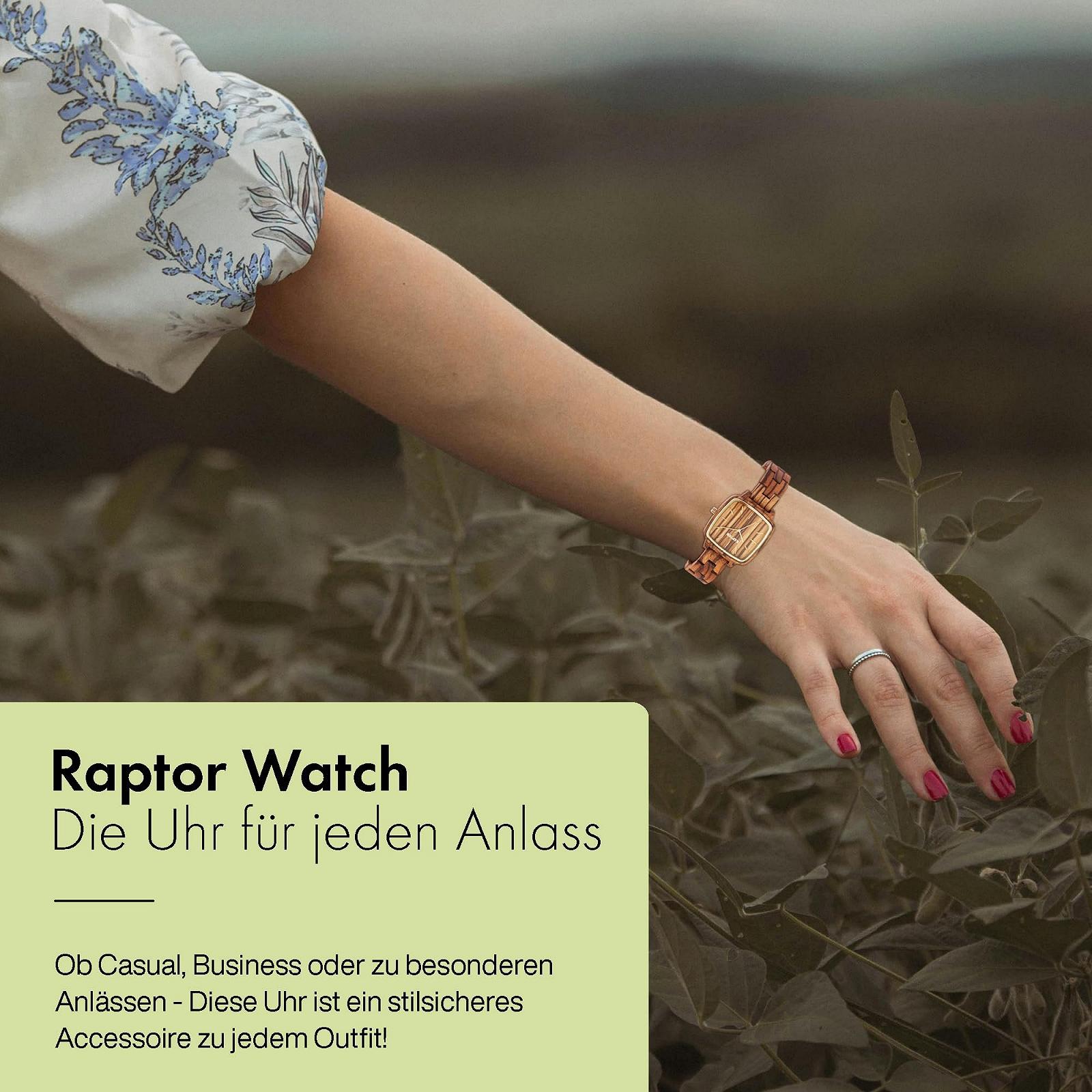 Годинник Raptor Angy RA10213 Жіночий Дерев'яний Квадратний Натуральний Аналоговий Кварцовий, фото №4 Годинник Raptor Angy RA10213 Жіночий Дерев'яний Квадратний Натуральний Аналоговий Кварцовий, фото №4