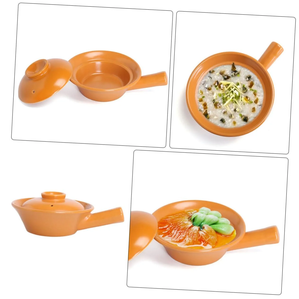 Горщик BESTYASH Керамічний з ручкою для газової плити, фото №5