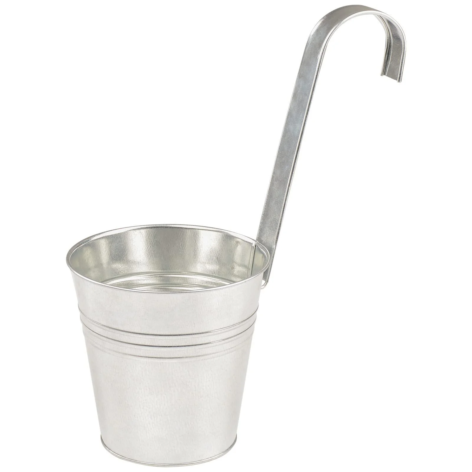 Набір підвісних горщиків DRULINE 6 шт Цинкові 13 x 28 x 24 см зі знімними гачками, фото №6