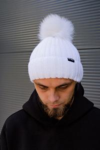 Зимова Шапка Without General Logo White synthetic.ua - Фото 1