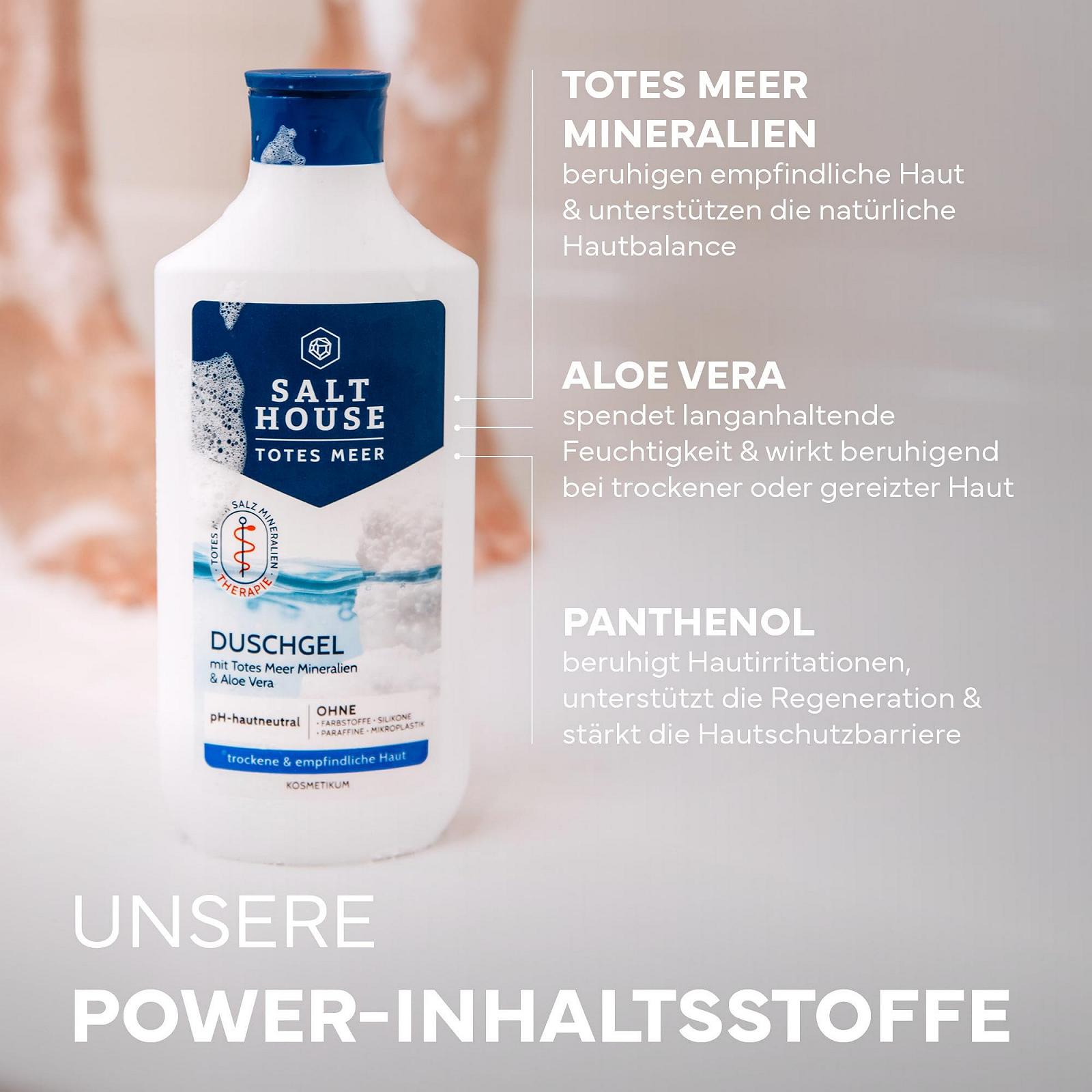 Гель для душа SALTHOUSE Dead Sea Therapy с минералами Мертвого моря и алоэ вера 250 мл, фото №3 Гель для душа SALTHOUSE Dead Sea Therapy с минералами Мертвого моря и алоэ вера 250 мл, фото №3