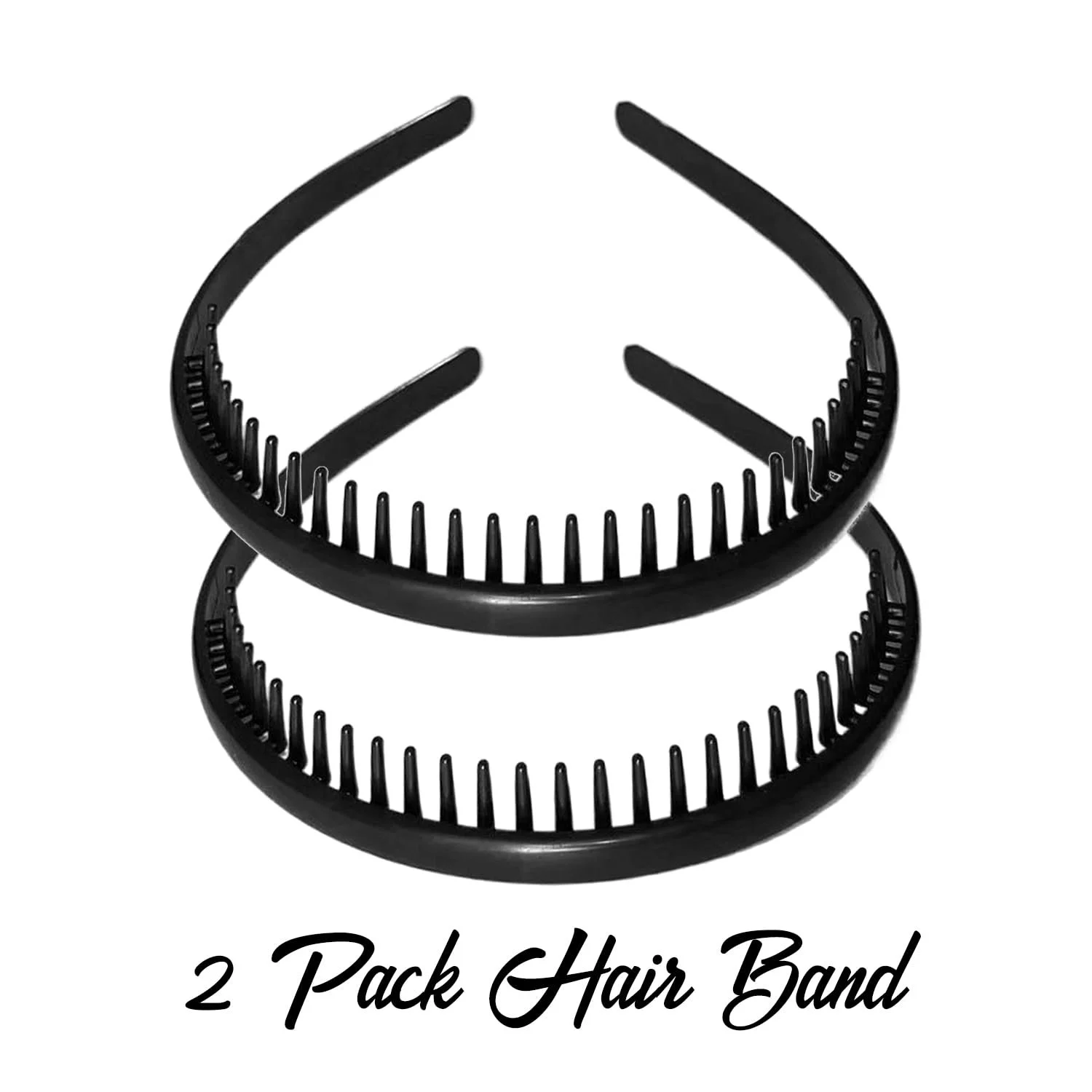 Унісекс Обруч для волосся з зубцями 2 шт, фото №4